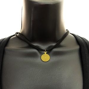 5/$20 Minimalist double corded suede choker w pendant